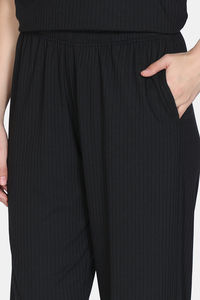 Zivame 2 Mile Fashion Knit Poly Loungewear Set - Black Beauty — thumbnail 7